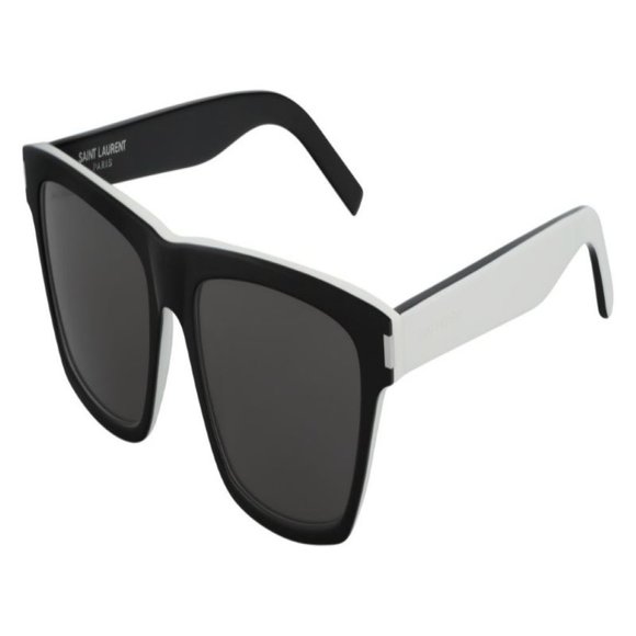 Saint Laurent Black White/Grey 56mm Man Sunglasses (SL 274-004)